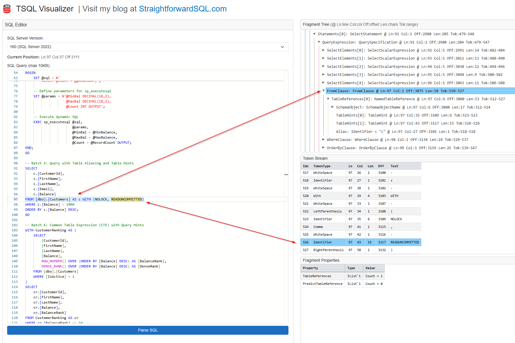 TSQL Visualizer Preview