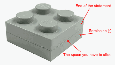 No space between the Legos